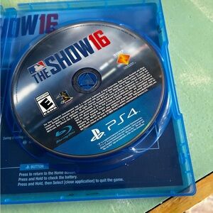 Sony MLB The Show 16 PS4 Game - Blue Case